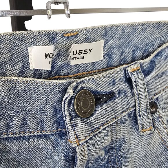 Moussy Vintage Womens Distressed Button Fly Skinny Jeans, Size 26 - Picture 3 of 11